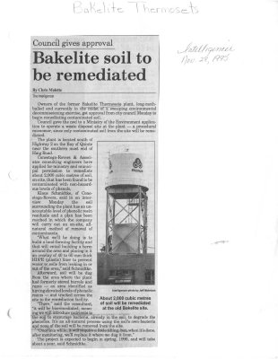 Council gives approval: Bakelite soil to be remediated