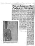 Pioneer Insurance Firm Celebrating Centennial