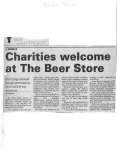 Charities welcome at the Beer Store