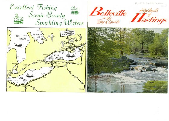 Belleville on the Bay of Quinte - Highlands of Hastings 1960 flier