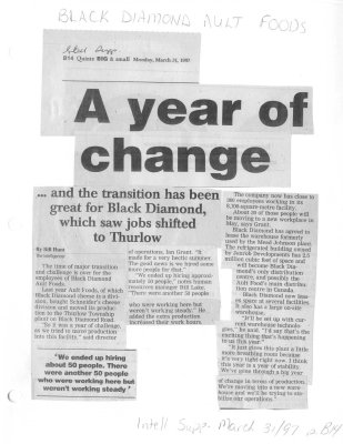 Black Diamond Ault Foods: A year of change