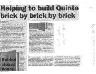 Helping to build Quinte brick by brick by brick: Blue Circle Materials