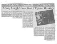 Remember When: Many bought their first TV from Booth's: Booth's Radio and TV