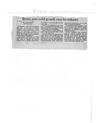 Bemis sees solid growth year for industry: Braun Wood Applications