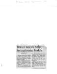 Braun needs help in business: Fickle (Braun Wood Application Ltd.)