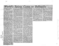 World's spices come to Belleville: Brooke Bond Canada Ltd.