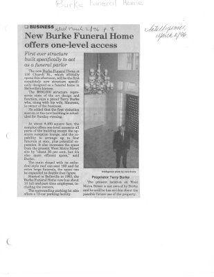 New Burke Funeral Home offers one-level access