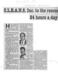 C.L.E.A.N.S. Inc. to the rescue 24 hours a day