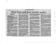 Man has sub but needs water: Canada Sportsub Ltd.