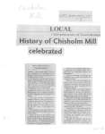 150th anniversay of Tweed business - History of Chisholm Mill celebrated