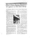 The Clear Water Factory : its good to the last drop