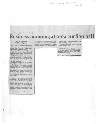 Business booming at area auction hall