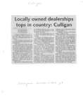 Locally owned dealerships tops in country: Culligan
