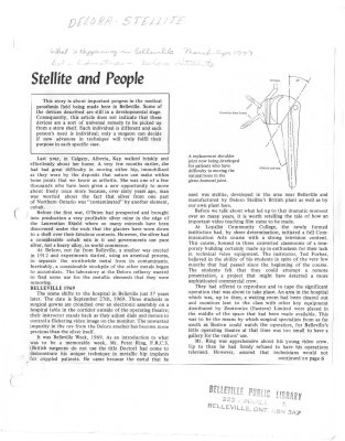 Stellite and People: Deloro Stellite