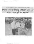 Dewes Your Independent Grocer wins prestigious award