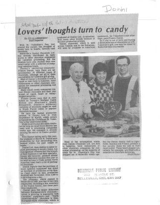 Lovers thoughts turn to candy: Donini Chocolates