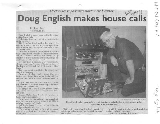 Doug English makes house calls