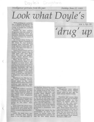 Look what Doyle's &quot;drug&quot; up: Doyle's Durgstore