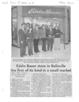 Eddie Bauer store in Belleville the first of its kind in a small market