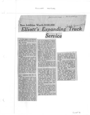 New Addition Worth $100,000 - Elliott's Expanding Truck Service