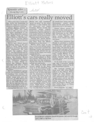 Elliott's cars really moved