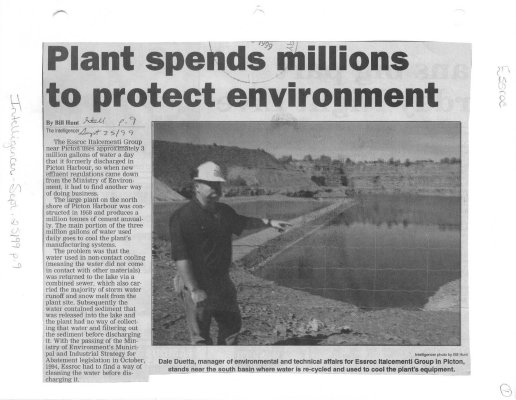 Plant spends millions to protect environment: Essroc