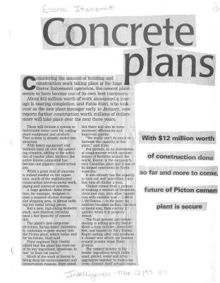 Concrete plans: Essroc Italcement