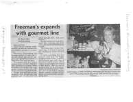 Freeman's expands with gourmet line : Freeman's Winemaking and Brewing