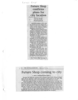 Future Shop confirms plans for city location