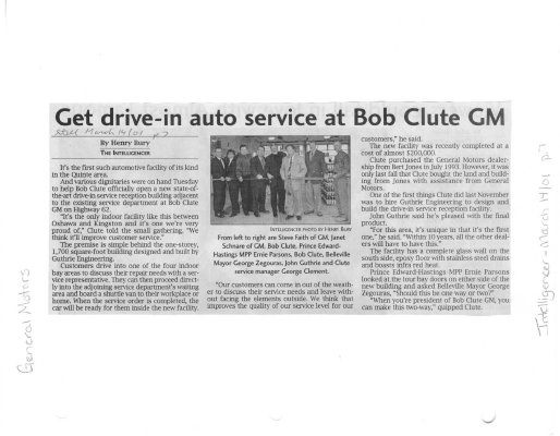 Get drive-in auto service at Bob Clute GM