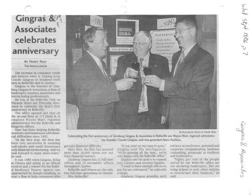 Gingras & Associates Celebrates Anniversary