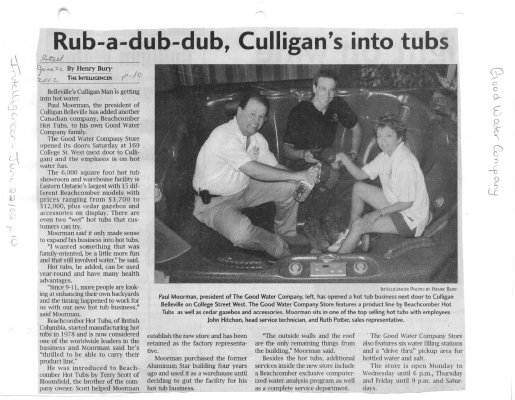 Rub-a-Dub-Dub, Culligan's Into Tubs