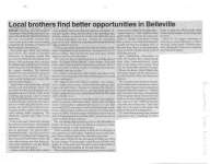 Local Brothers Find Better Opportunities in Belleville