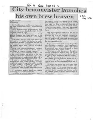 City Braumeister Launches His Own Brew Heaven