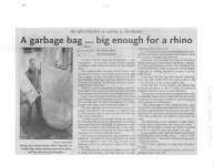 A Garbage Bag... Big Enough For a Rhino