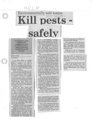 Kill pests - safely  H.E.L.P.