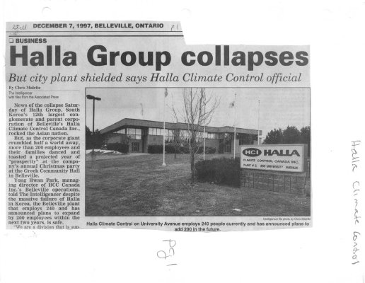 Halla Group collapses