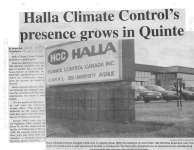 Halla Climate Control's presence grows in Quinte