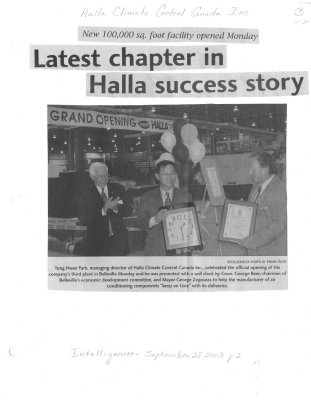 Latest chapter in Halla success story