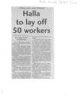 Halla to lay off 50 workers