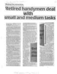 Retired handymen deal with small and medium tasks