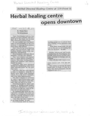 Herbal healing centre opens downtown