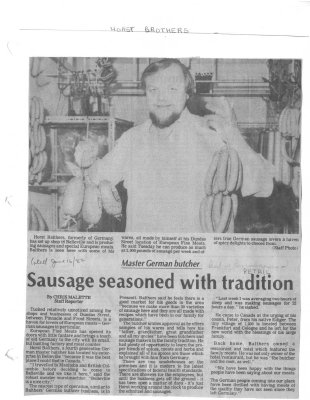 Sausage seasoned with tradition