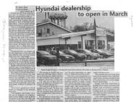 Hyundai dealership to open in March