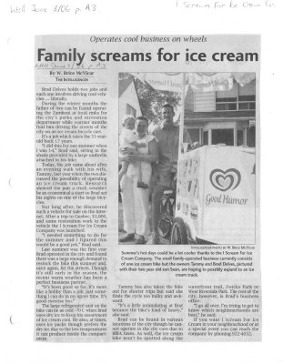 Family screams for ice cream