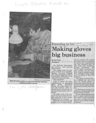 Making gloves big business