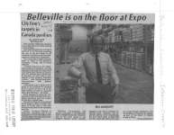 Belleville is on the floor at Expo