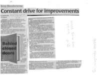 Constant drive for improvements