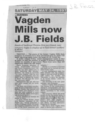 Vagden Mills now J.B. Fields