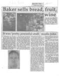 Baker sells bread, fruit, wine